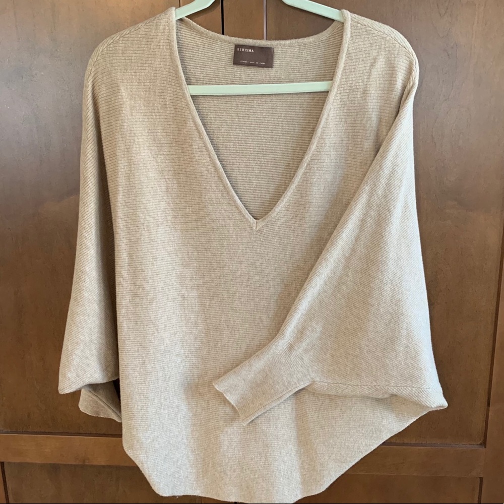 Kerisma Drapey V-neck Batwing Sweater